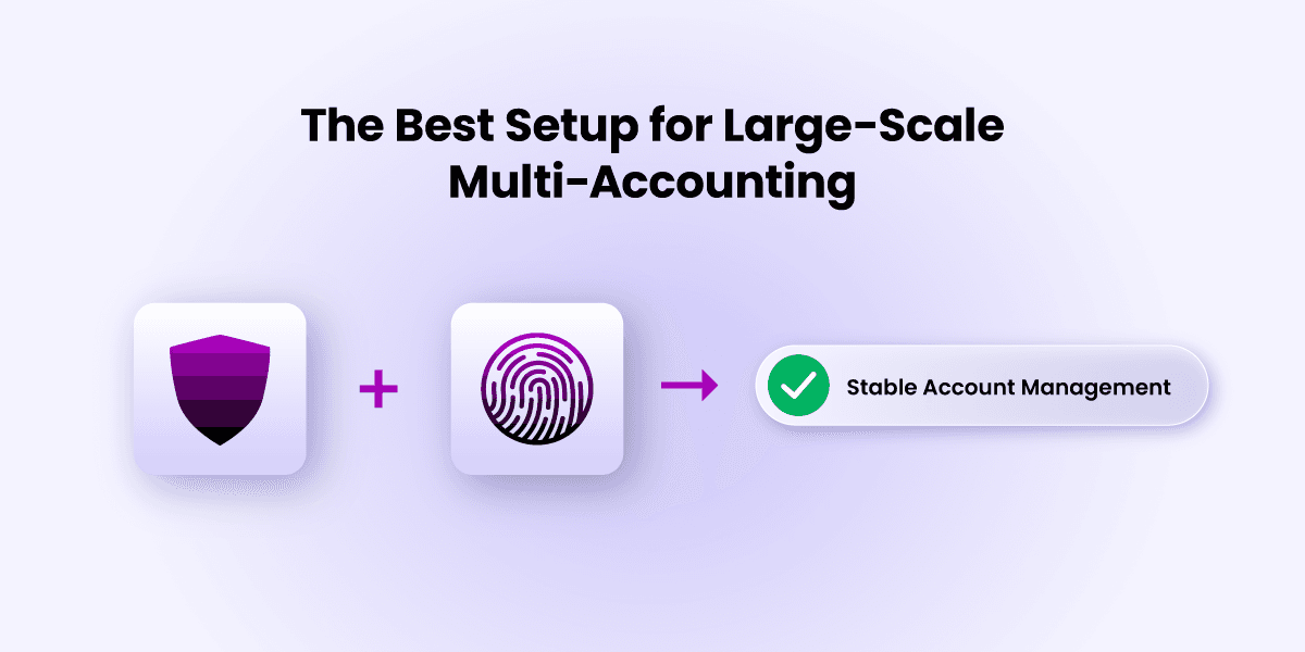 A clean proxy plus an isolated browser fingerprint combine to produce stable account management at scale.